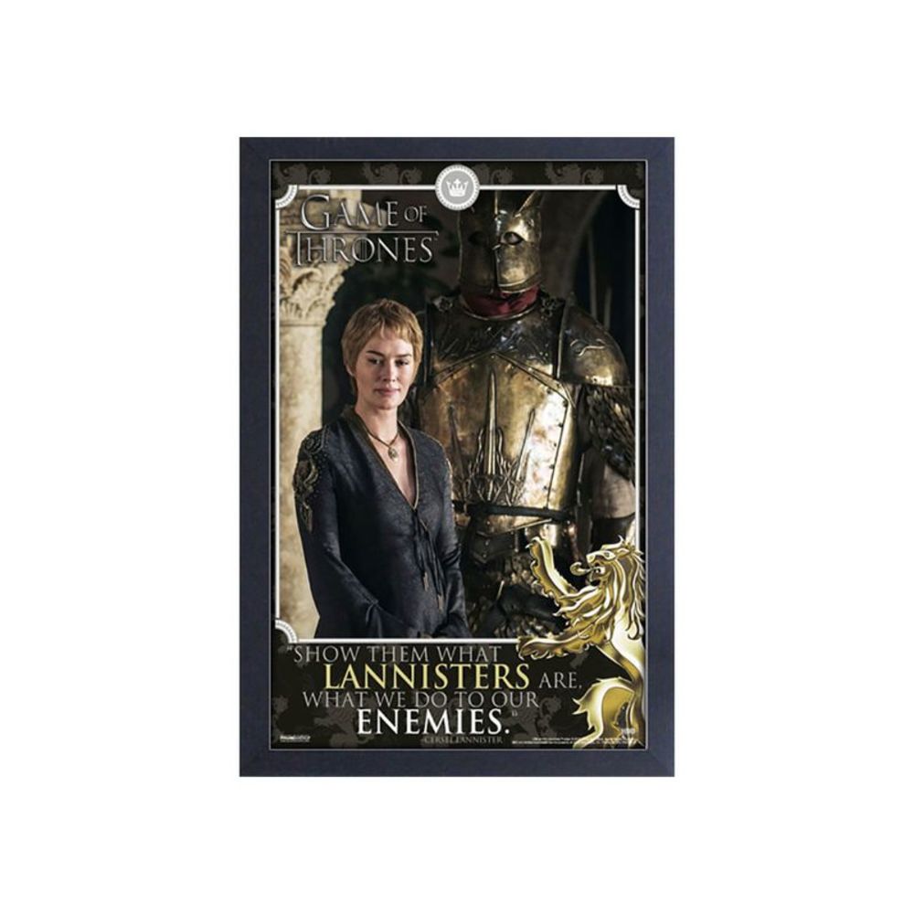 Game of Thrones Cersei Enemies Quote Framed Print